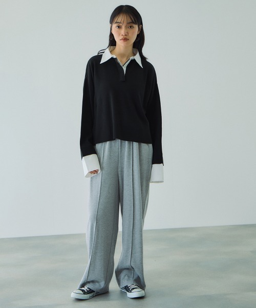 VICKY(ビッキー)の「ミニウラゲピンタックワイドパンツ≪手洗い可能≫(その他パンツ・レディース・ブラック/ライトグレー/ブラウン・M)」の22枚目の写真