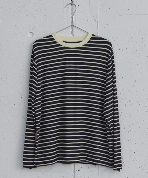 Doux archives（ドゥアルシーヴ）の「ボーダーインナーロンＴｅｅ（Tシャツ/カットソー・レディース・ブラウン系その他/ホワイト×ブラック/ブラック×ホワイト/ホワイト系その他・38）」の3枚目の写真