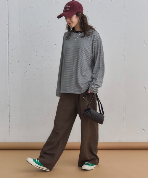 Doux archives（ドゥアルシーヴ）の「ボーダーインナーロンＴｅｅ（Tシャツ/カットソー・レディース・ブラウン系その他/ホワイト×ブラック/ブラック×ホワイト/ホワイト系その他・38）」の20枚目の写真