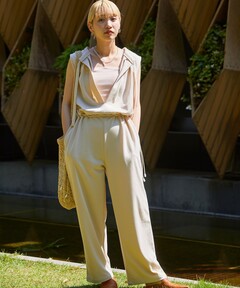 サロペット・オーバーオール・オールインワン STAND COLLAR LOOSE ALL IN ONE セール】STAND COLLAR LOOSE ALL IN ONE（つなぎ/オールインワン