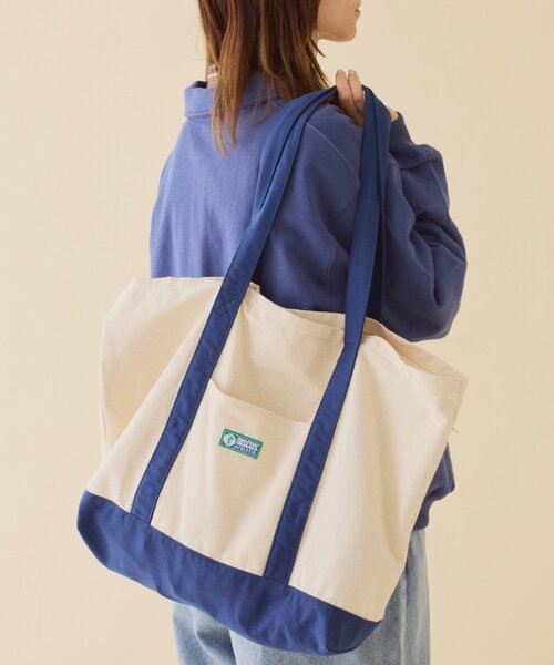 DISCUS（ディスカス）の「【DISCUS】キャンバスワッペンBIGトートバッグ（トートバッグ・レディース・ホワイト/オレンジ/オリーブ・ONE SIZE）」の19枚目の写真