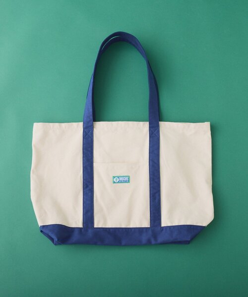 DISCUS（ディスカス）の「【DISCUS】キャンバスワッペンBIGトートバッグ（トートバッグ・レディース・ホワイト/オレンジ/オリーブ・ONE SIZE）」の6枚目の写真