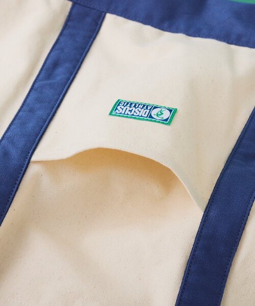 DISCUS（ディスカス）の「【DISCUS】キャンバスワッペンBIGトートバッグ（トートバッグ・レディース・ホワイト/オレンジ/オリーブ・ONE SIZE）」の8枚目の写真