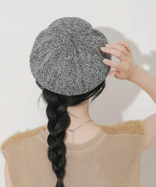 SMELLY(スメリー)の「ミックスパターンベレー(ハンチング/ベレー帽・レディース・ブルー/ブラック/ブラウン・-)」の1枚目の写真