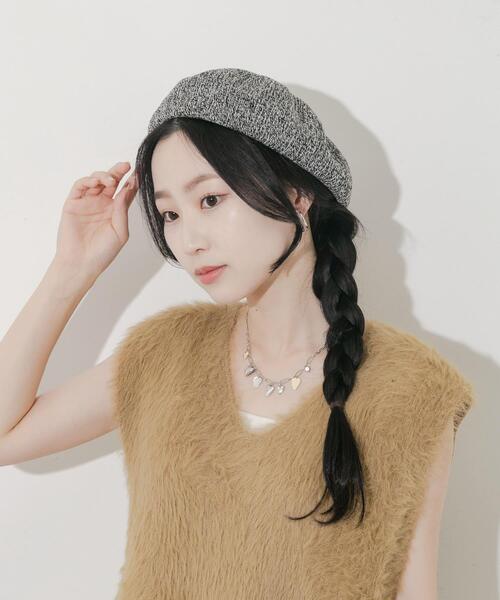 SMELLY(スメリー)の「ミックスパターンベレー(ハンチング/ベレー帽・レディース・ブルー/ブラック/ブラウン・-)」の20枚目の写真