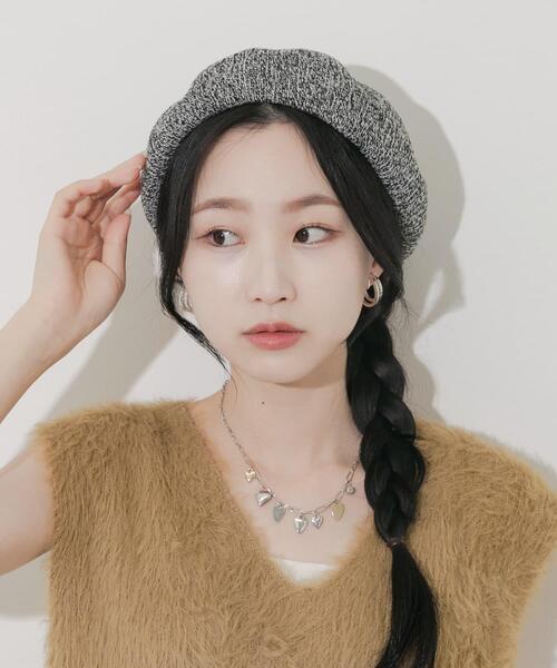 SMELLY(スメリー)の「ミックスパターンベレー(ハンチング/ベレー帽・レディース・ブルー/ブラック/ブラウン・-)」の19枚目の写真