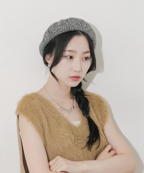 SMELLY(スメリー)の「ミックスパターンベレー(ハンチング/ベレー帽・レディース・ブルー/ブラック/ブラウン・-)」の17枚目の写真