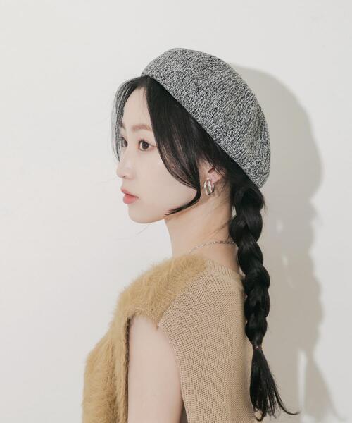 SMELLY(スメリー)の「ミックスパターンベレー(ハンチング/ベレー帽・レディース・ブルー/ブラック/ブラウン・-)」の14枚目の写真