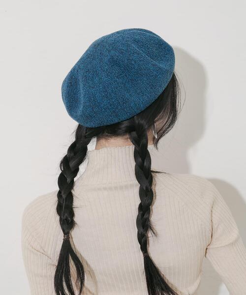 SMELLY(スメリー)の「ミックスパターンベレー(ハンチング/ベレー帽・レディース・ブルー/ブラック/ブラウン・-)」の13枚目の写真