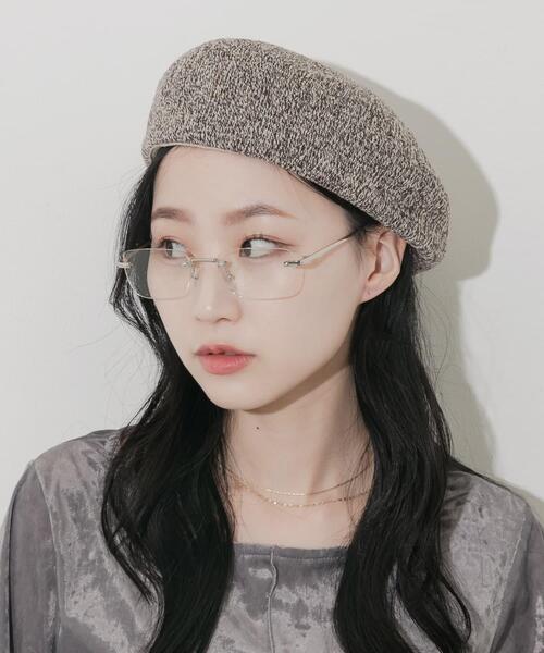 SMELLY(スメリー)の「ミックスパターンベレー(ハンチング/ベレー帽・レディース・ブルー/ブラック/ブラウン・-)」の10枚目の写真