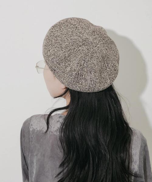 SMELLY(スメリー)の「ミックスパターンベレー(ハンチング/ベレー帽・レディース・ブルー/ブラック/ブラウン・-)」の4枚目の写真