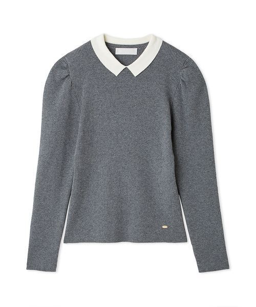 CELFORD（セルフォード）の「カシミア混襟付きニット（ニット/セーター・レディース・コーラルピンク/ブラック/グレー・38/36）」の13枚目の写真