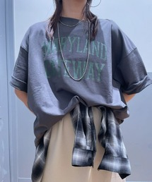 Right-on | 【見た目は秋、機能は夏】【HONEYSUCKLE ROSE】インレイロゴＴシャツ(接触冷感/UVカット)(Tシャツ/カットソー)