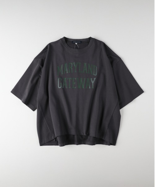 Right-on（ライトオン）の「【見た目は秋、機能は夏】【HONEYSUCKLE ROSE】インレイロゴＴシャツ(接触冷感/UVカット)（Tシャツ/カットソー・レディース・キナリ/ダークグレー/オフホワイト/レッド・M/S/L）」の14枚目の写真