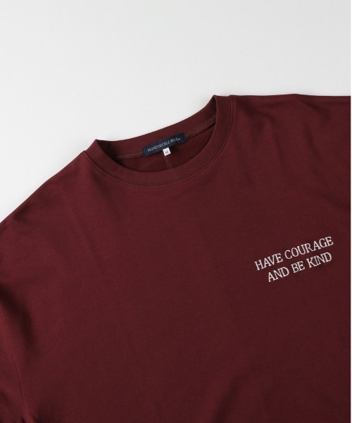 Right-on（ライトオン）の「【見た目は秋、機能は夏】【HONEYSUCKLE ROSE】インレイロゴＴシャツ(接触冷感/UVカット)（Tシャツ/カットソー・レディース・キナリ/ダークグレー/オフホワイト/レッド・M/S/L）」の19枚目の写真