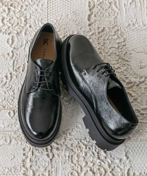 FABIO RUSCONI（ファビオルスコーニ）の「【FABIO RUSCONI】ラウンドトウ厚底レースアップシューズ(F51634)（ドレスシューズ・レディース・ブラック/ブラック系その他/ダークブラウン・35/36/37/38/39）」の13枚目の写真