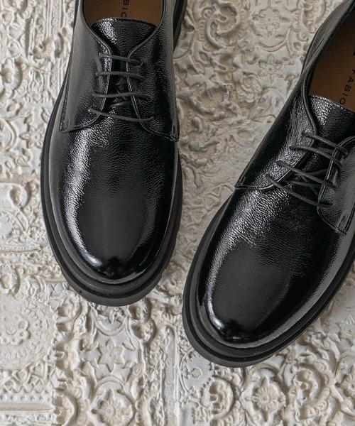 FABIO RUSCONI（ファビオルスコーニ）の「【FABIO RUSCONI】ラウンドトウ厚底レースアップシューズ(F51634)（ドレスシューズ・レディース・ブラック/ブラック系その他/ダークブラウン・35/36/37/38/39）」の14枚目の写真