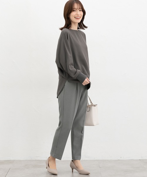 Honeys（ハニーズ）の「ドルマンブラウス（シャツ/ブラウス・レディース・ボルドー/ブラック/グレイッシュベージュ/チャコール・M/LL/L）」の9枚目の写真
