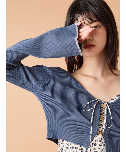 LILY BROWN（リリーブラウン）の「ニットカーデセットバリエーション
