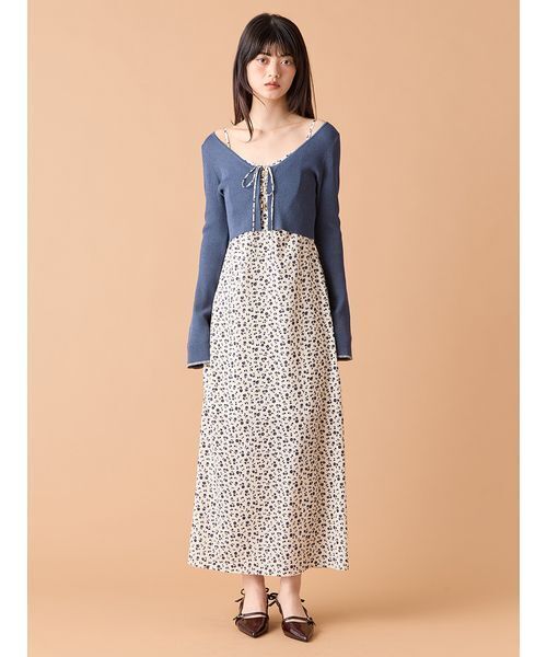 ニットカーデセットバリエーションキャミワンピース（ワンピース