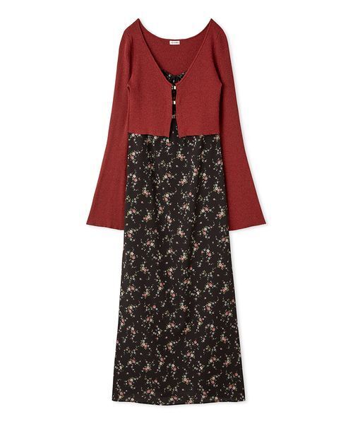 ニットカーデセットバリエーションキャミワンピース（ワンピース