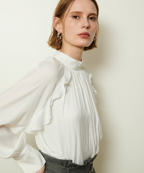 セール】フリルスリーブブラウス（シャツ/ブラウス）｜allureville