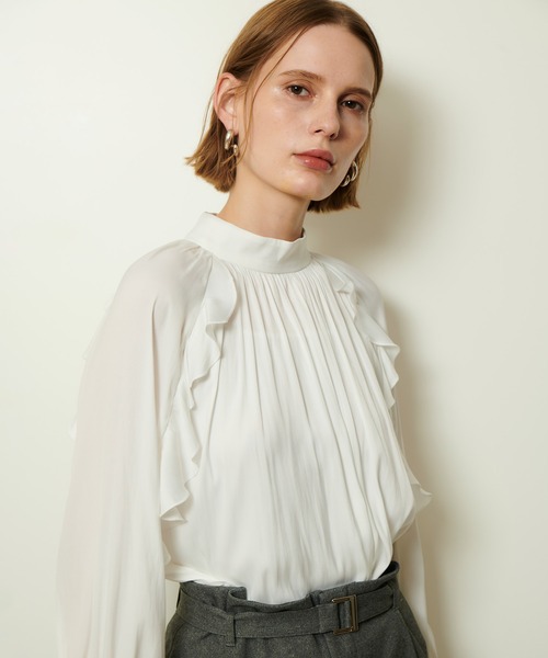 セール】フリルスリーブブラウス（シャツ/ブラウス）｜allureville