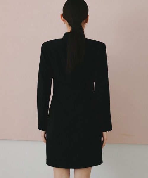 ワンピース POWER SHOULDER MINIDRESS Power shoulder mini one-piece/パワーショルダーミニワンピース