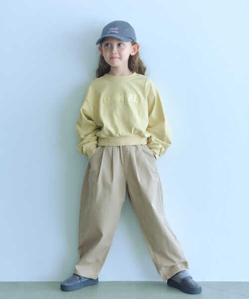 green label relaxing（グリーンレーベルリラクシング）の「チノ イージーパンツ / キッズ  120cm-160cm（チノパンツ・キッズ・ベージュ/パープル・150cm/130cm/160cm/120cm/140cm）」の2枚目の写真