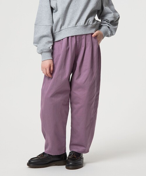 green label relaxing（グリーンレーベルリラクシング）の「チノ イージーパンツ / キッズ  120cm-160cm（チノパンツ・キッズ・ベージュ/パープル・150cm/130cm/160cm/120cm/140cm）」の6枚目の写真