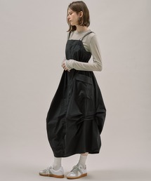 PUBLIC TOKYO | コクーンカーゴジャンパースカート(ワンピース)