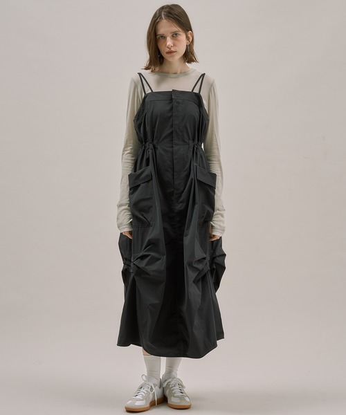 コクーンカーゴジャンパースカート（ワンピース）｜PUBLIC TOKYO