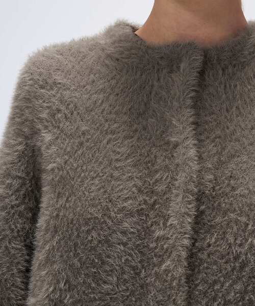 cloenc（クロエンス）の「【手洗い可】フェザーヤーンカーディガン（カーディガン/ボレロ・レディース・ナチュラル/ブラウン系/ピンク・02）」の12枚目の写真