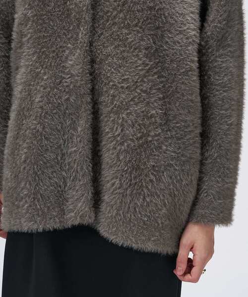 cloenc（クロエンス）の「【手洗い可】フェザーヤーンカーディガン（カーディガン/ボレロ・レディース・ナチュラル/ブラウン系/ピンク・02）」の13枚目の写真