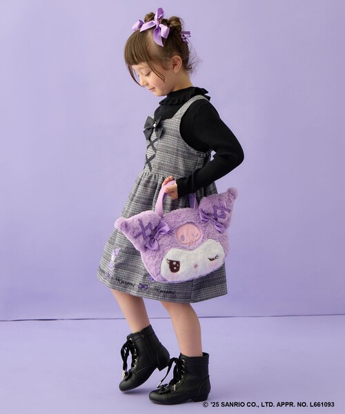 ANY（エニィ）の「【マイメロディ＆クロミ×ANY KIDS】チェック ジャンパースカート（スカート・キッズ・ブラック系3/ピンク系3・130/120/110）」の13枚目の写真