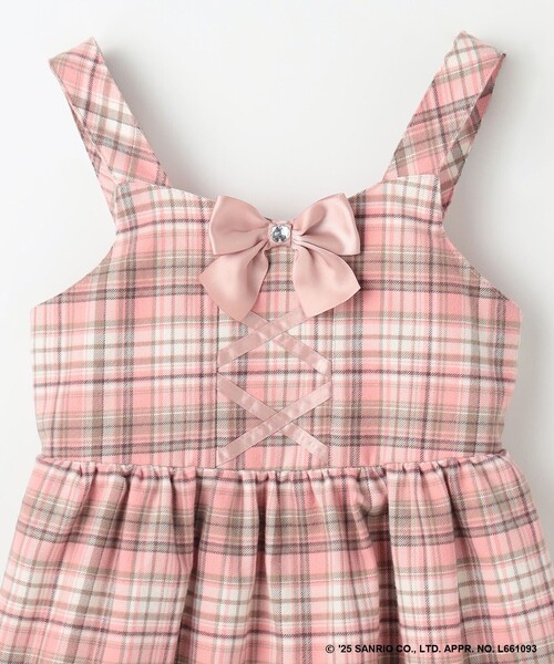 ANY（エニィ）の「【マイメロディ＆クロミ×ANY KIDS】チェック ジャンパースカート（スカート・キッズ・ブラック系3/ピンク系3・130/120/110）」の17枚目の写真