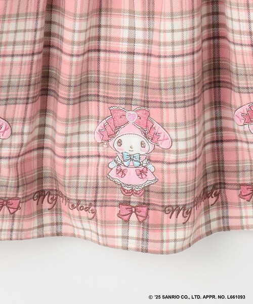 ANY（エニィ）の「【マイメロディ＆クロミ×ANY KIDS】チェック ジャンパースカート（スカート・キッズ・ブラック系3/ピンク系3・130/120/110）」の18枚目の写真