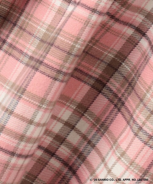 ANY（エニィ）の「【マイメロディ＆クロミ×ANY KIDS】チェック ジャンパースカート（スカート・キッズ・ブラック系3/ピンク系3・130/120/110）」の6枚目の写真