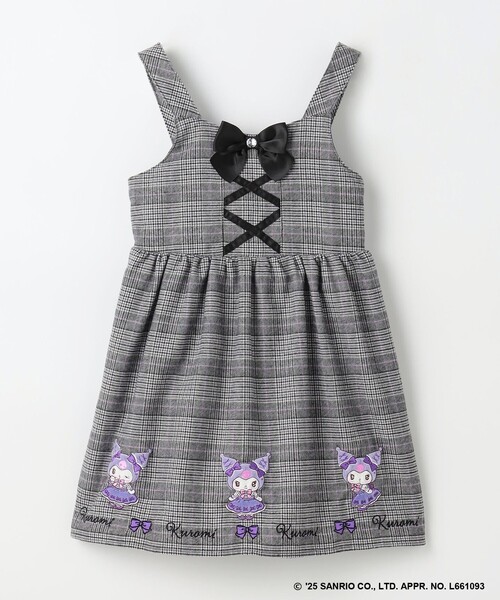 ANY（エニィ）の「【マイメロディ＆クロミ×ANY KIDS】チェック ジャンパースカート（スカート・キッズ・ブラック系3/ピンク系3・130/120/110）」の7枚目の写真