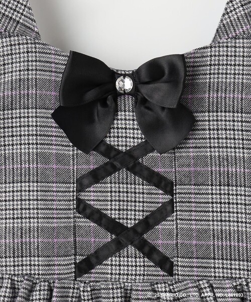 ANY（エニィ）の「【マイメロディ＆クロミ×ANY KIDS】チェック ジャンパースカート（スカート・キッズ・ブラック系3/ピンク系3・130/120/110）」の8枚目の写真