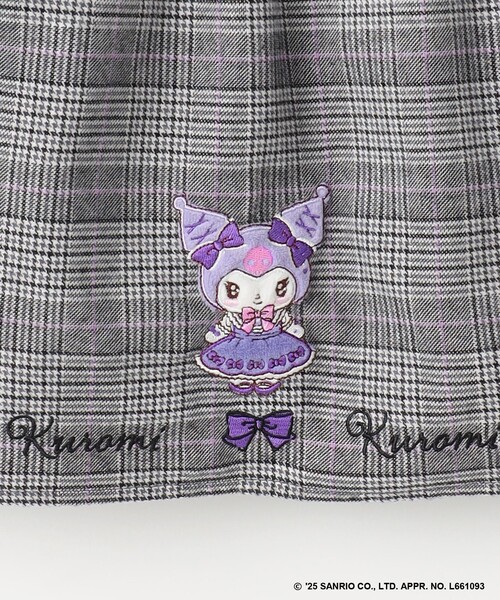ANY（エニィ）の「【マイメロディ＆クロミ×ANY KIDS】チェック ジャンパースカート（スカート・キッズ・ブラック系3/ピンク系3・130/120/110）」の9枚目の写真