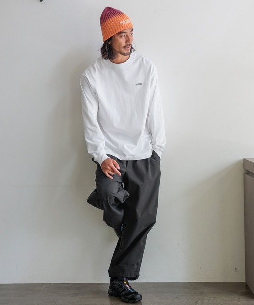 HEREIAM（ヘレイアム）の「【HEREIAM MEN】RENUストレッチタフタ使用。撥水フォルムパンツ（その他パンツ・メンズ・カーキ/ブラック・MEDIUM/LARGE）」の7枚目の写真