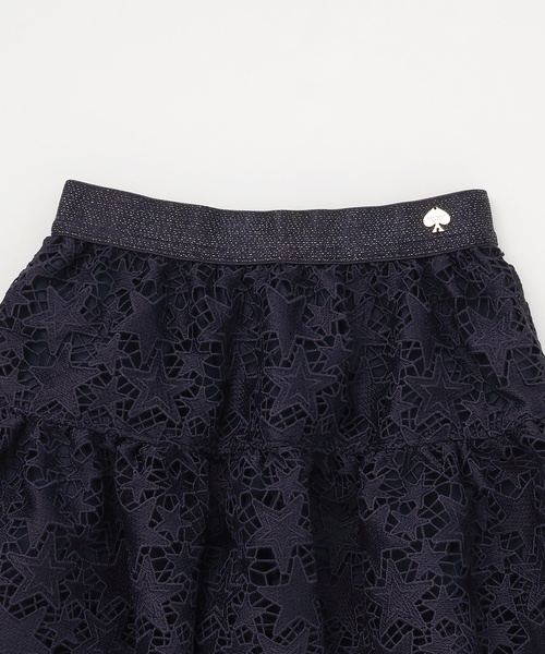 kate spade new york kids（ケイトスペードニューヨーク）の「スターレーススカート（スカート・キッズ・オフホワイト/ネイビー・130cm/120cm/140cm/160cm/150cm）」の4枚目の写真