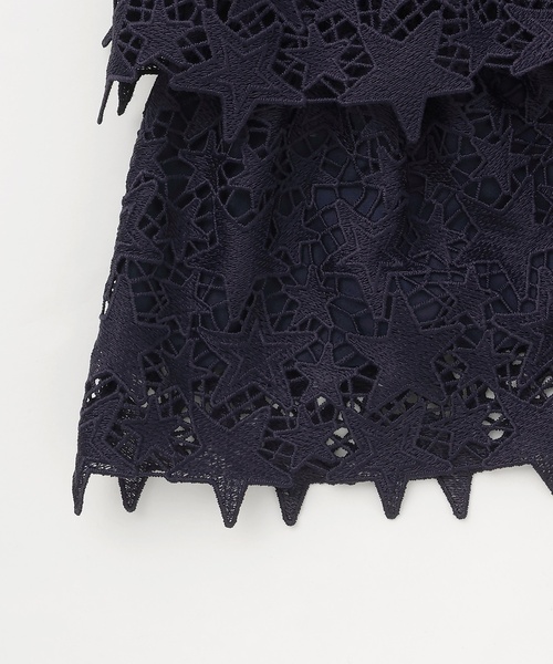 kate spade new york kids（ケイトスペードニューヨーク）の「スターレーススカート（スカート・キッズ・オフホワイト/ネイビー・130cm/120cm/140cm/160cm/150cm）」の5枚目の写真