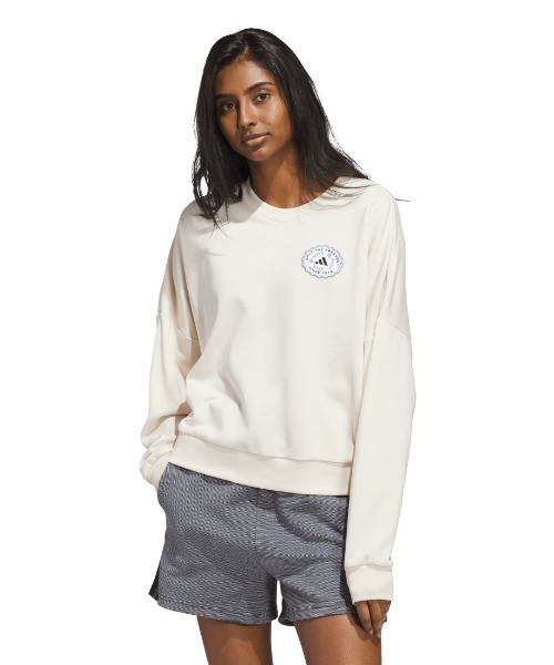 adidas(アディダス)の「【adidas×アルペン限定モデル】アディダス adidas W FARMKT FT クルースウェット(スウェット・レディース・ブルー/ホワイト/ライトグレー・S/M/L/XL)」の2枚目の写真