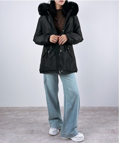 ファードッキングモッズコート 36 ファー付きコート（モッズコート） | Dessin(Kids)（デッサン