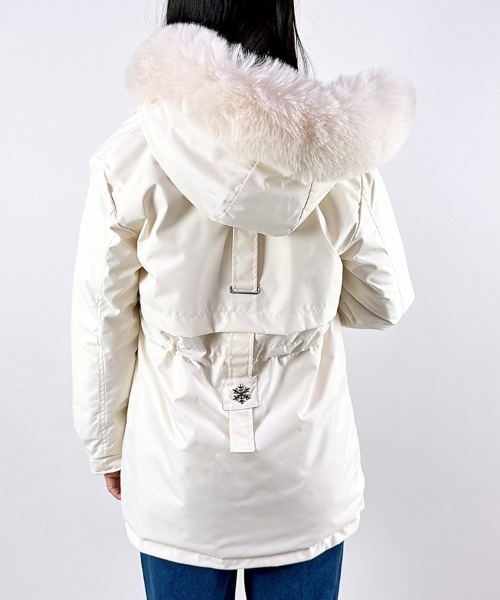 BALMAIN ベージュ モッズコート ファー付き BALMAIN ベージュ モッズコート ファー付き BALMAIN ベージュ