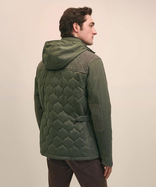 セール】ポリエステルブレンド キルティング×ツイード フィールド