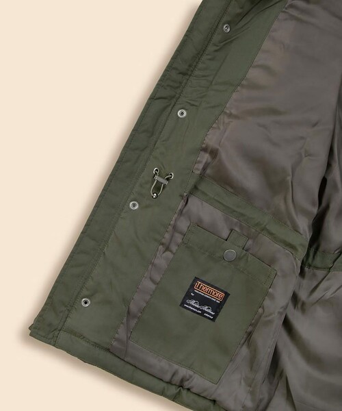 BROOKS BROTHERS（ブルックスブラザーズ）の「ポリエステルブレンド　キルティング×ツイード　フィールドジャケット（ミリタリージャケット・メンズ・カーキ・LARGE/MEDIUM/SMALL/X-LARGE）」の13枚目の写真