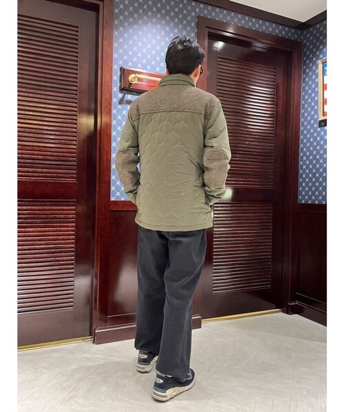 セール】ポリエステルブレンド キルティング×ツイード フィールド